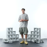 SS22 /07 S-063 V-shape Shorts (Light Grey)
