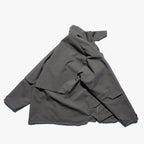 AW22 / 04 —J22-023 3-collar Trapezoidal Jacket (Gauntlet Grey)