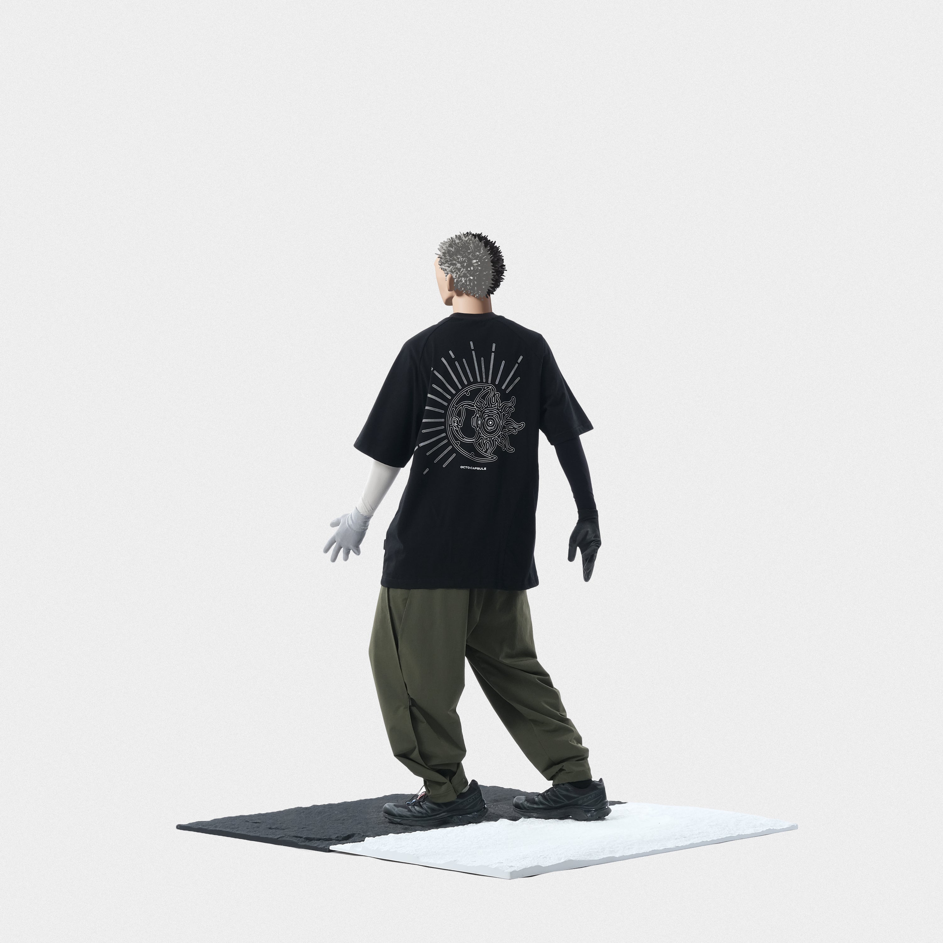 Capsule 01 / CST-115 Shadow and Light T-shirt   (Black)