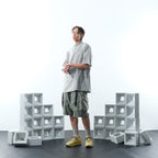 SS22 /07 S-063 V-shape Shorts (Light Grey)
