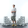 SS22 /07 S-063 V-shape Shorts (Light Grey)