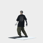 Capsule 01 / CSP-116 Hidden Pocket Adjustable Loose Pants  (Green)