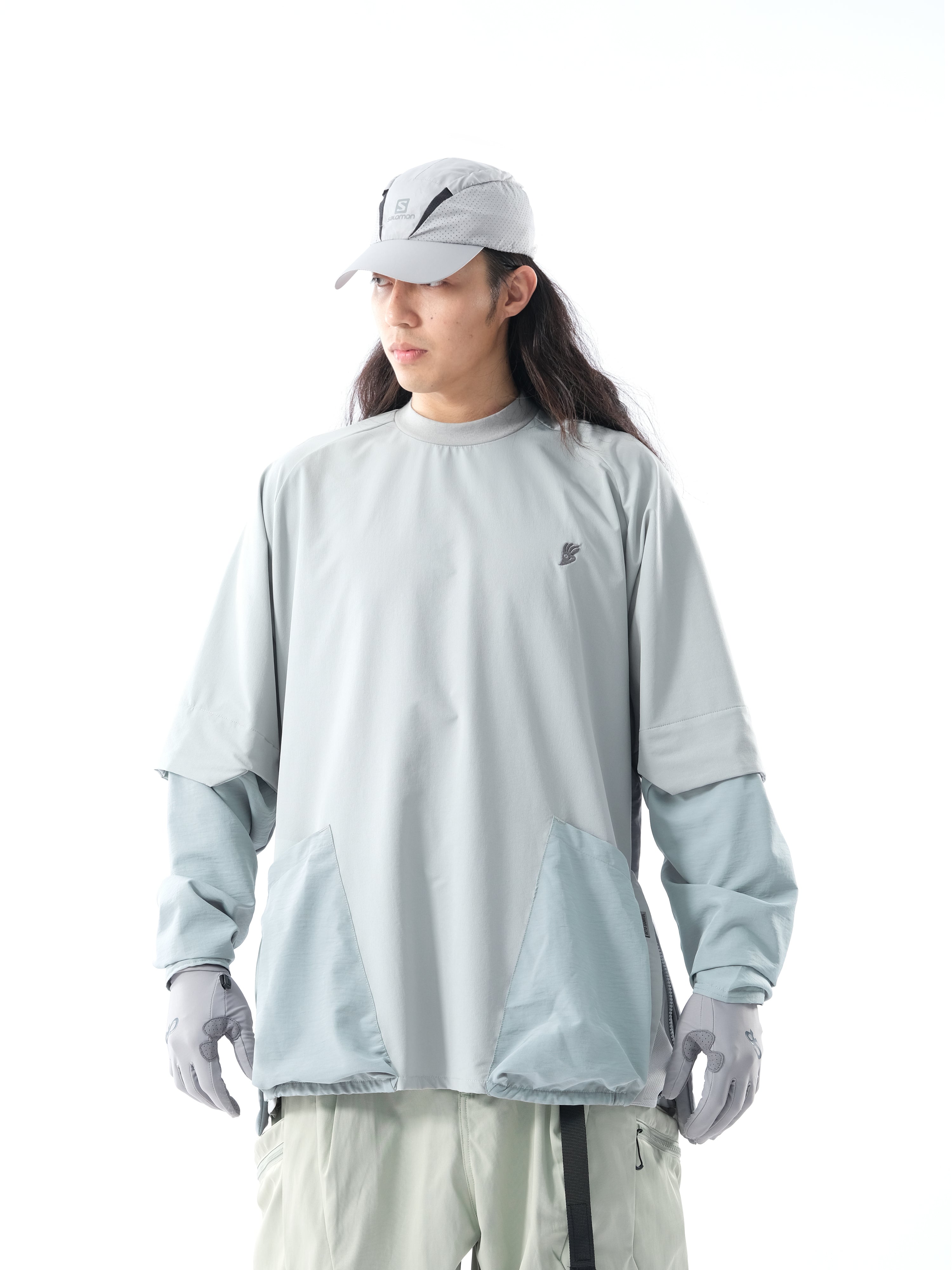 PRE - SEASON 01 — PT23-067 Detachable sleeves T-shirt (Grey)