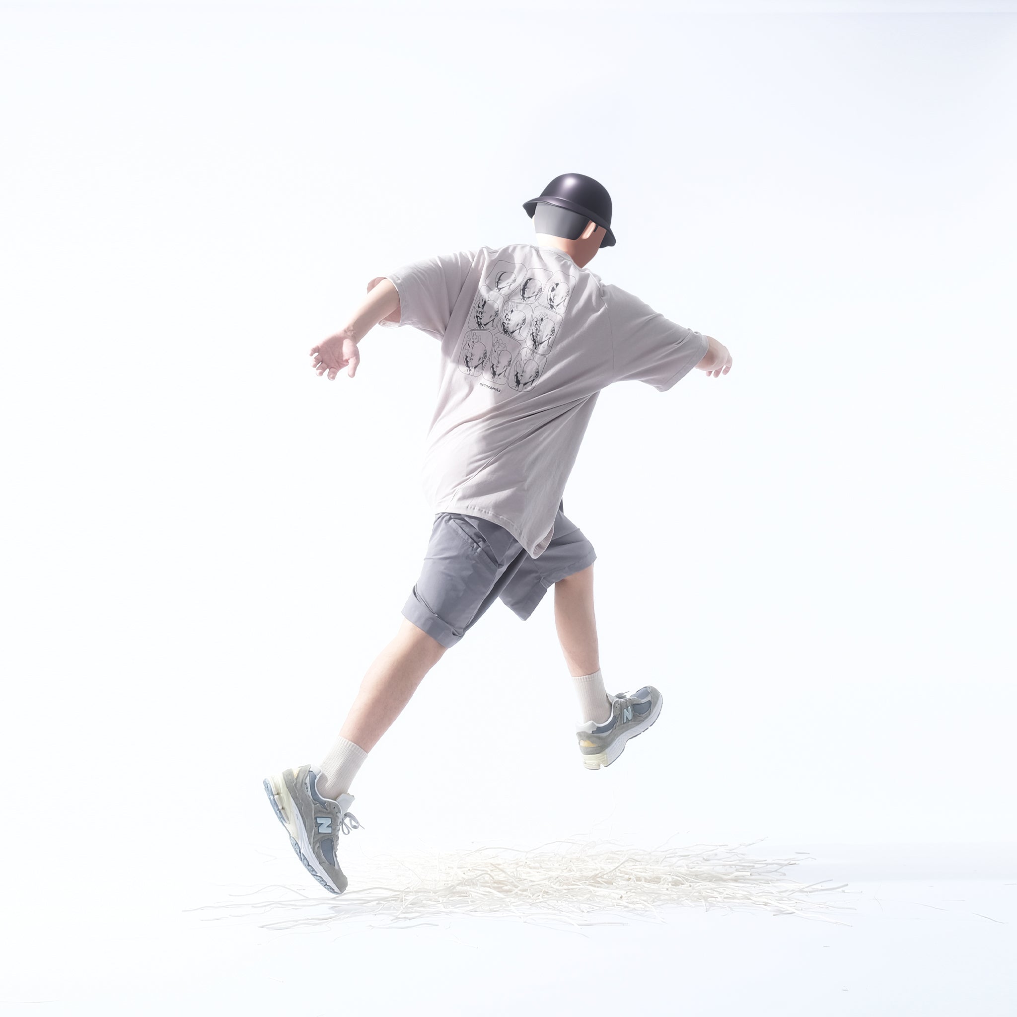 Capsule 03 / CS105 Nylon Balloon Shorts (Grey)