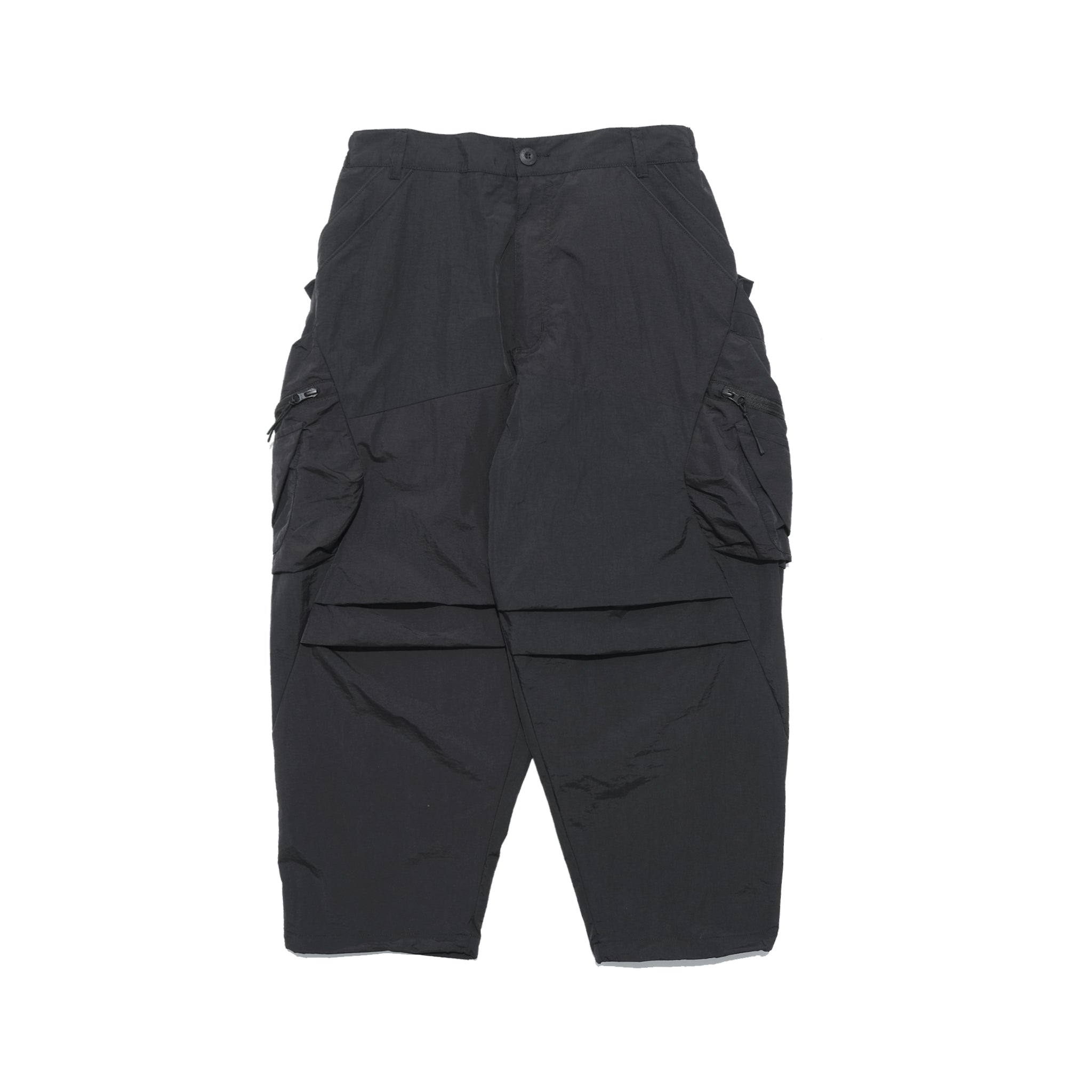 Capsule Series / CB112 Zipper Pocket Loose Pants (Black)