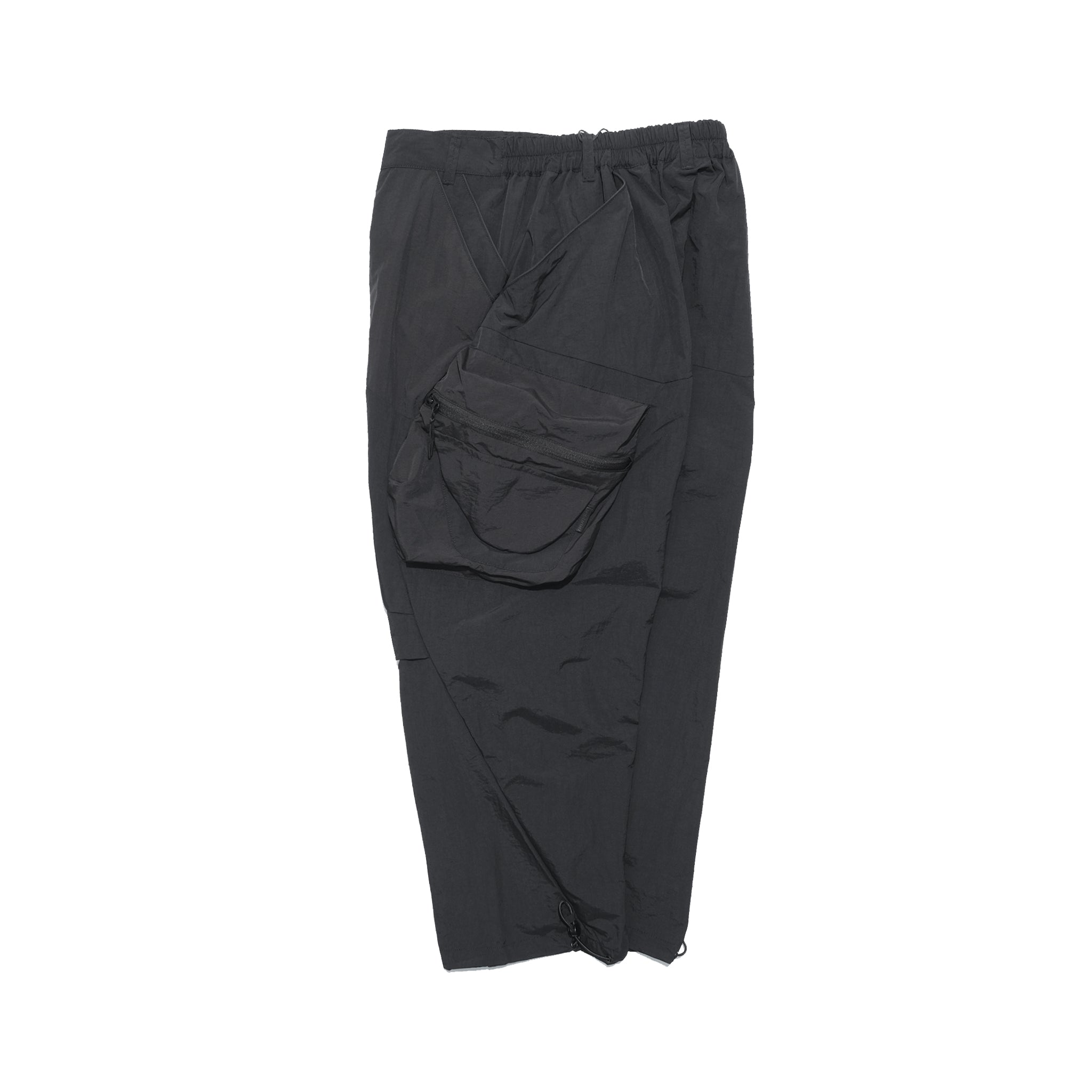 Capsule Series / CB112 Zipper Pocket Loose Pants (Black)