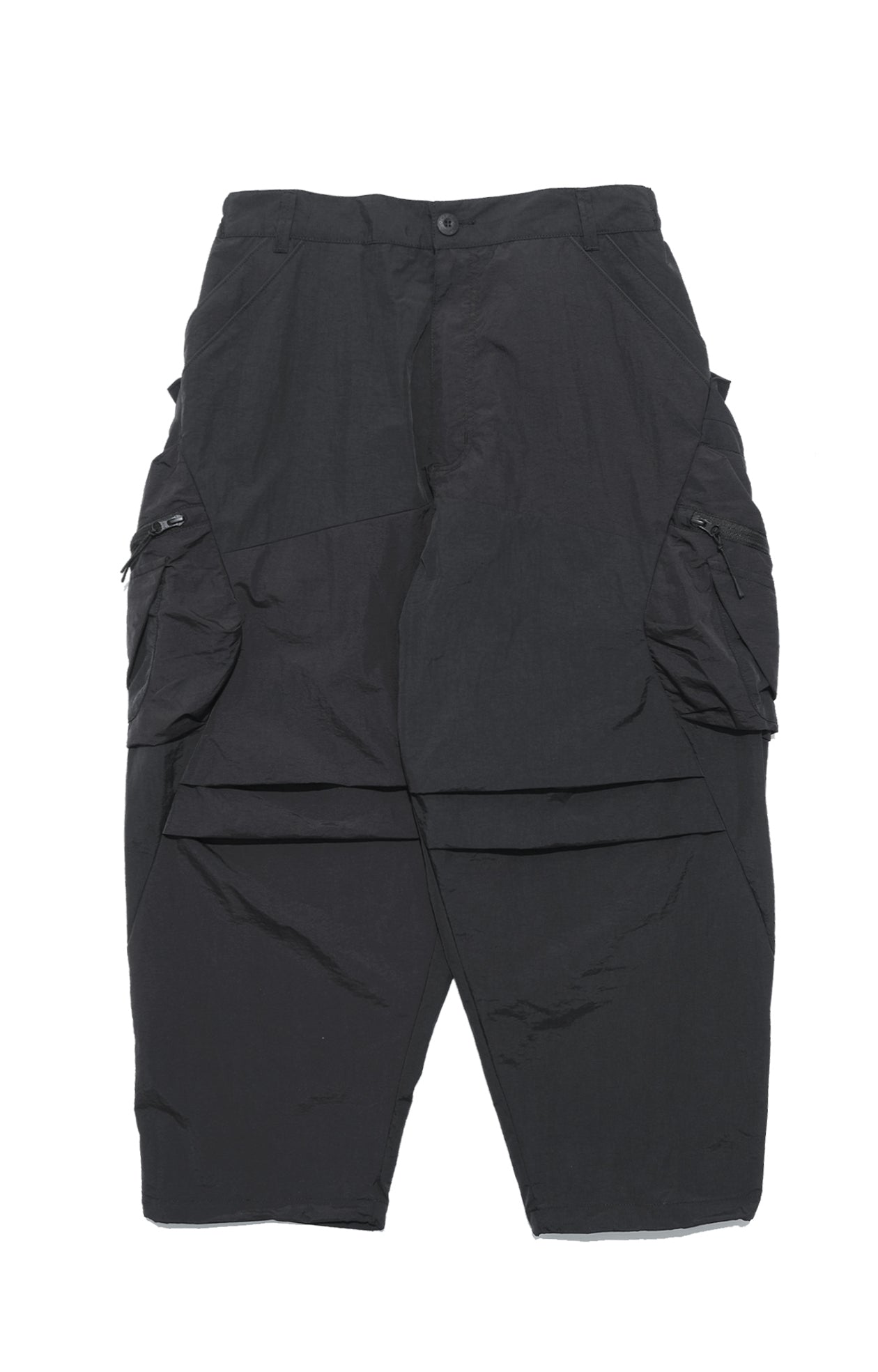 Capsule Series / CB112 Zipper Pocket Loose Pants (Black)