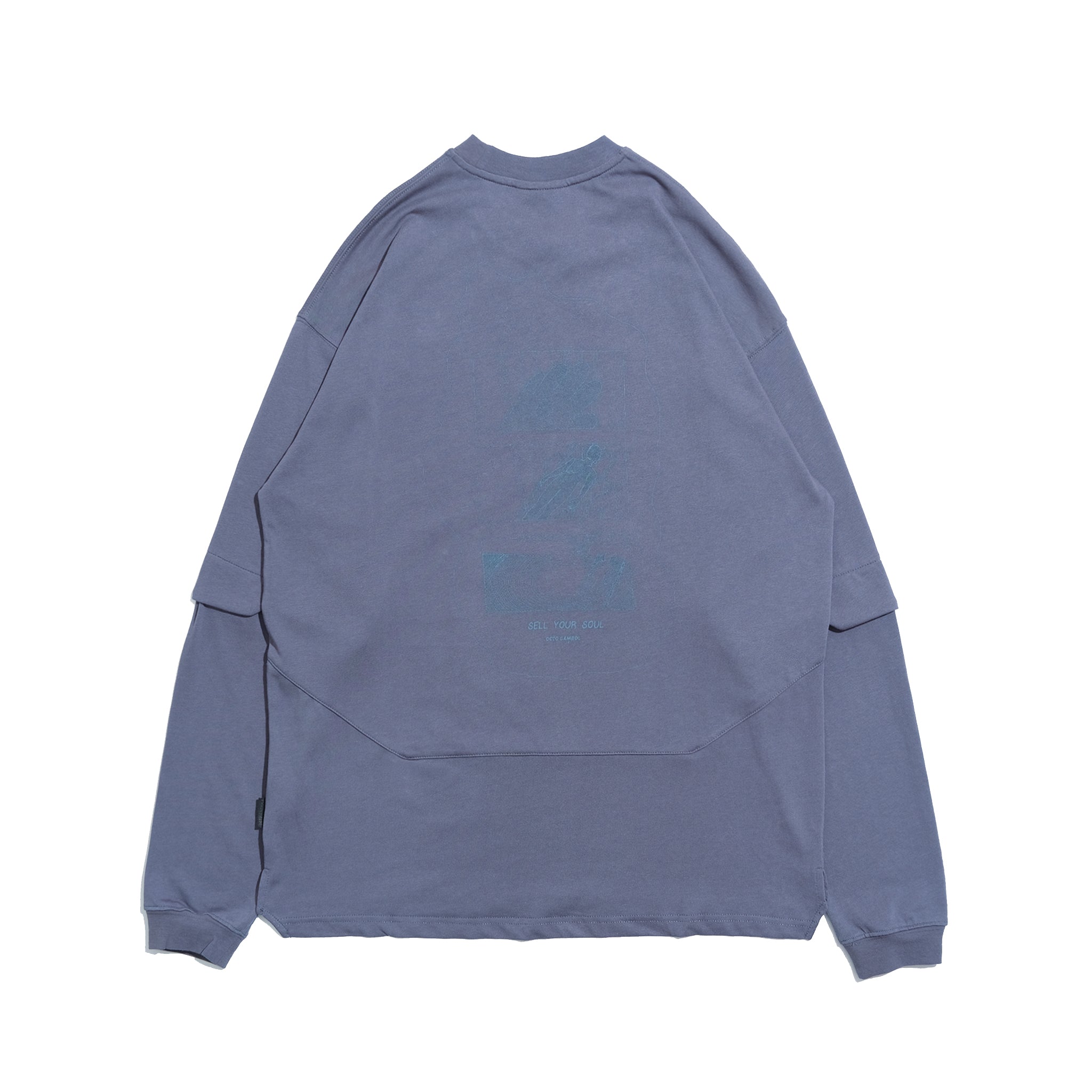 Capsule Series / CD070 Sell Your Soul Long Sleeve T-Shirt (Blue Grey)