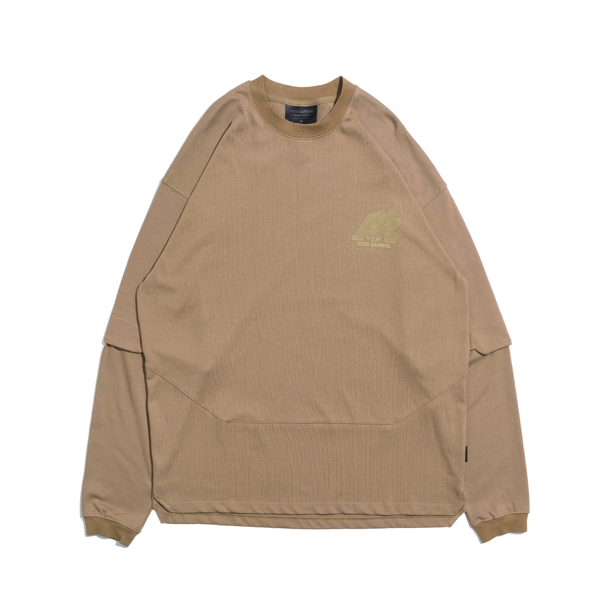 Capsule Series / CD070 Sell Your Soul Long Sleeve T-Shirt (Sandy Brown)