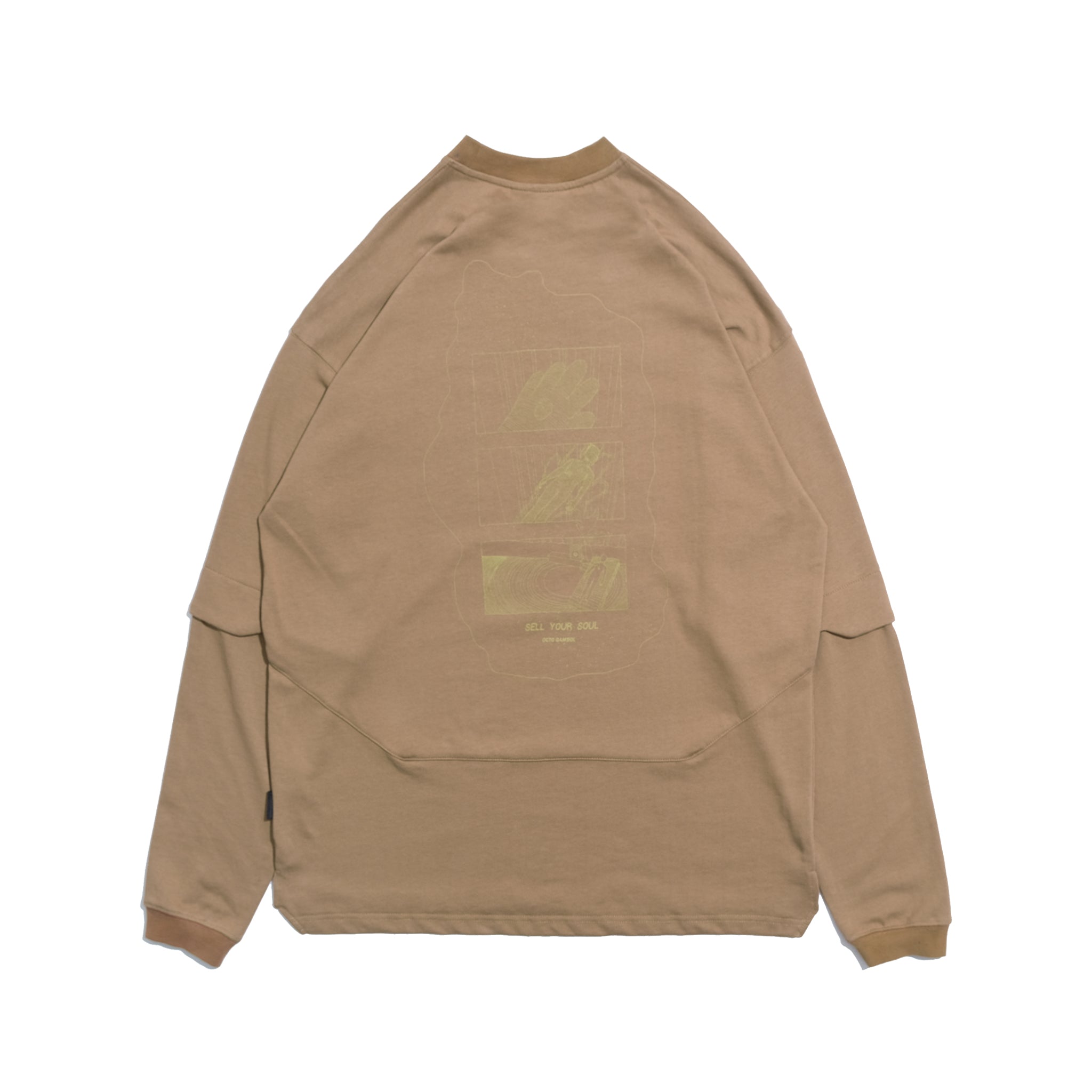 Capsule Series / CD070 Sell Your Soul Long Sleeve T-Shirt (Sandy Brown)