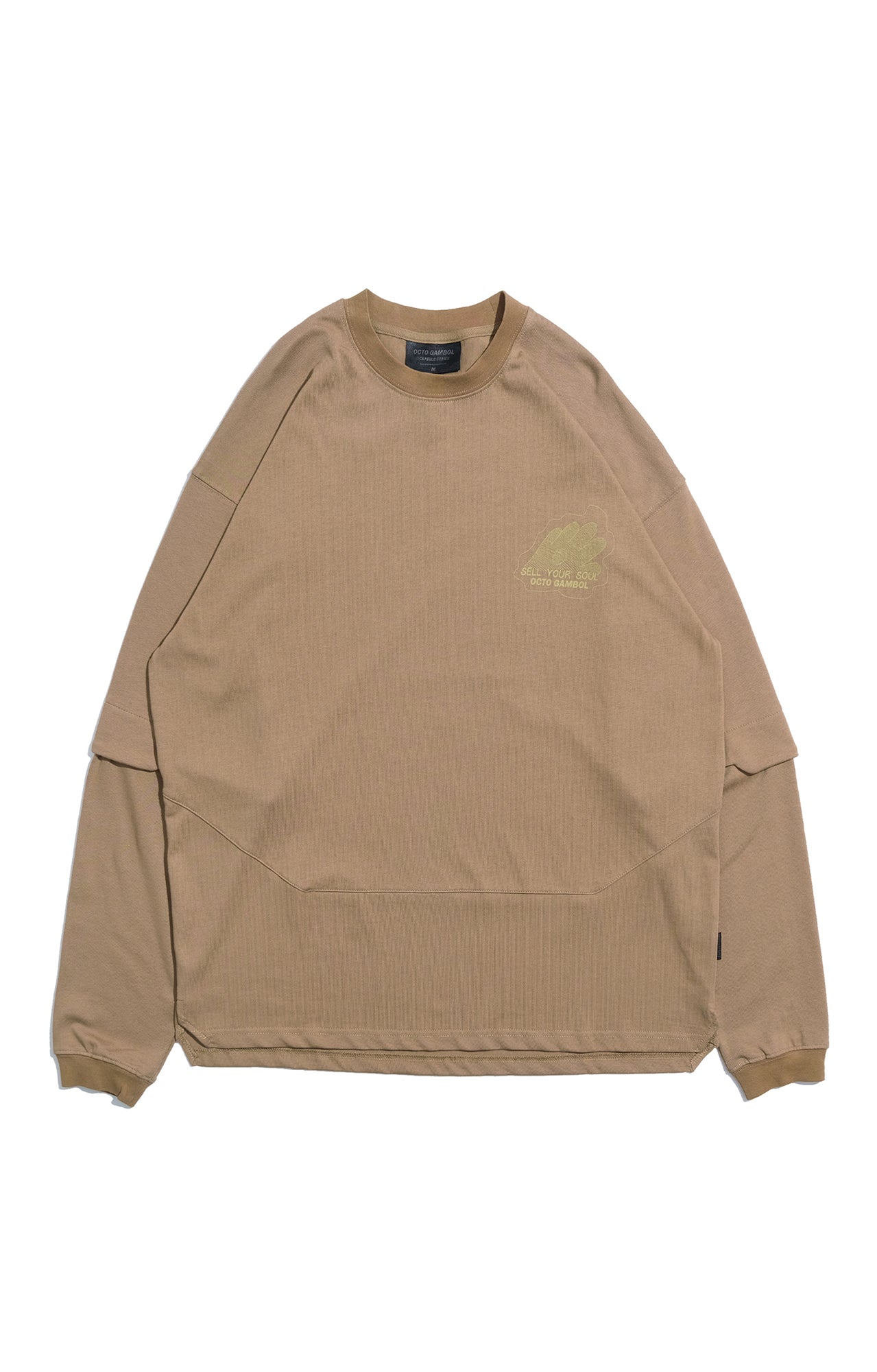 Capsule Series / CD070 Sell Your Soul Long Sleeve T-Shirt (Sandy Brown)