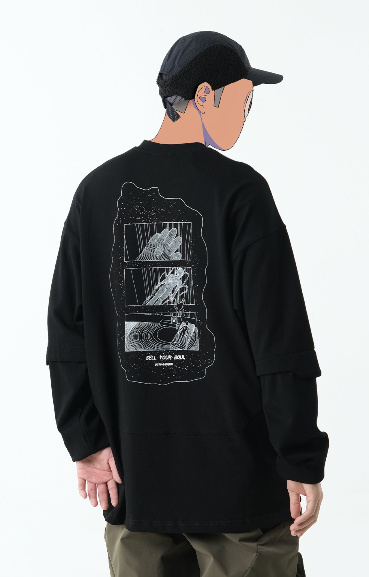 Capsule Series / CD070 Sell Your Soul Long Sleeve T-Shirt (Black)