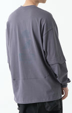 Capsule Series / CD070 Sell Your Soul Long Sleeve T-Shirt (Blue Grey)