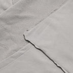 Capsule Series / CD076 Frayed-hem Patchwork Hoodie (Ivory White)