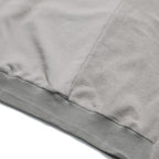 Capsule Series / CD076 Frayed-hem Patchwork Hoodie (Ivory White)