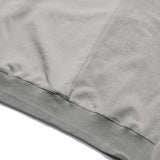 Capsule Series / CD076 Frayed-hem Patchwork Hoodie (Ivory White)