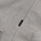 Capsule Series / CD076 Frayed-hem Patchwork Hoodie (Ivory White)