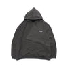 Capsule Series / CD076 Frayed-hem Patchwork Hoodie (Dark Grey)