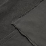 Capsule Series / CD076 Frayed-hem Patchwork Hoodie (Dark Grey)