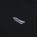 Capsule Series / CD076 Frayed-hem Patchwork Hoodie (Black)