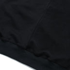 Capsule Series / CD076 Frayed-hem Patchwork Hoodie (Black)