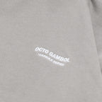 Capsule Series / CD076 Frayed-hem Patchwork Hoodie (Ivory White)