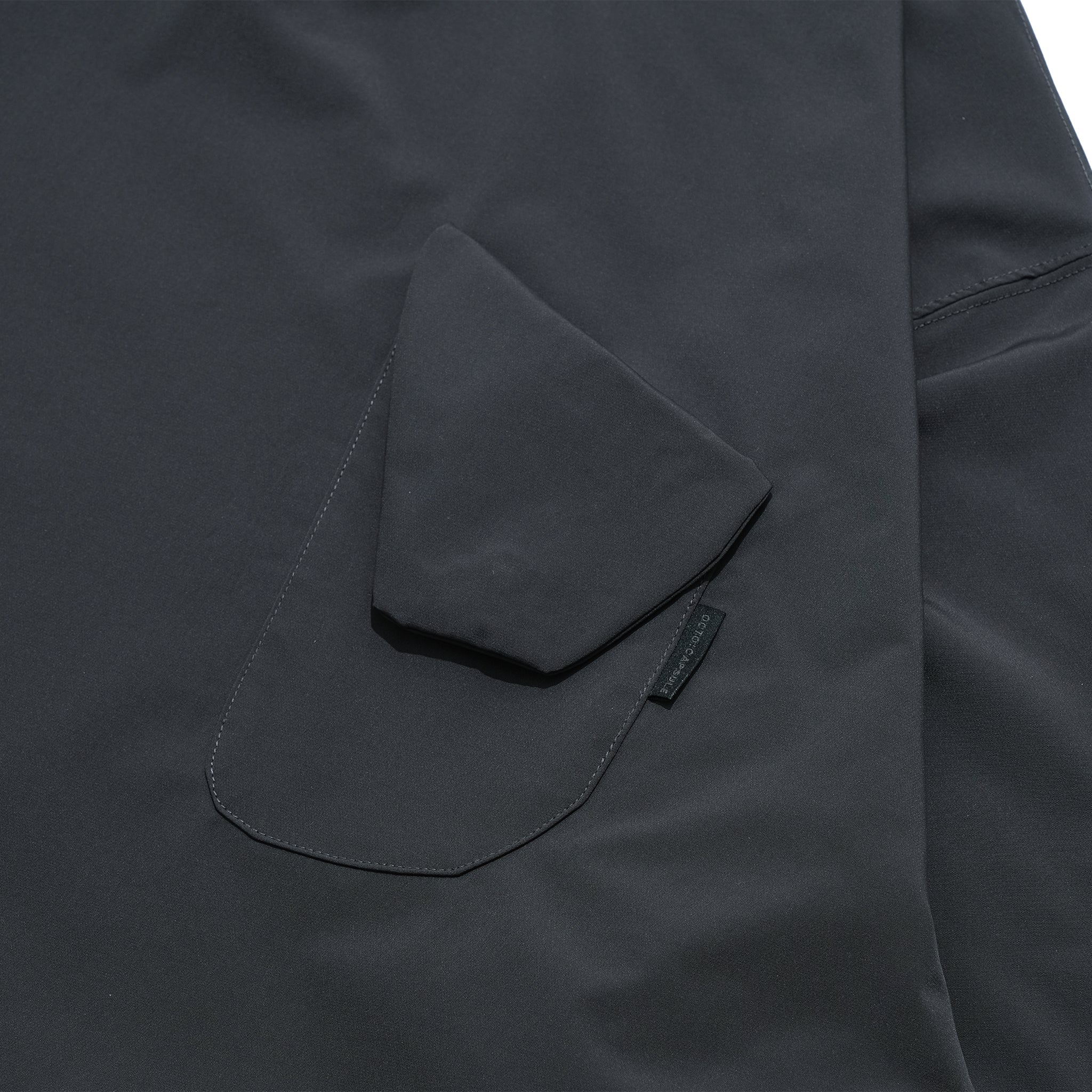 Capsule Series / CD077 Cargo Pocket Nylon Crewneck (Dark Grey)