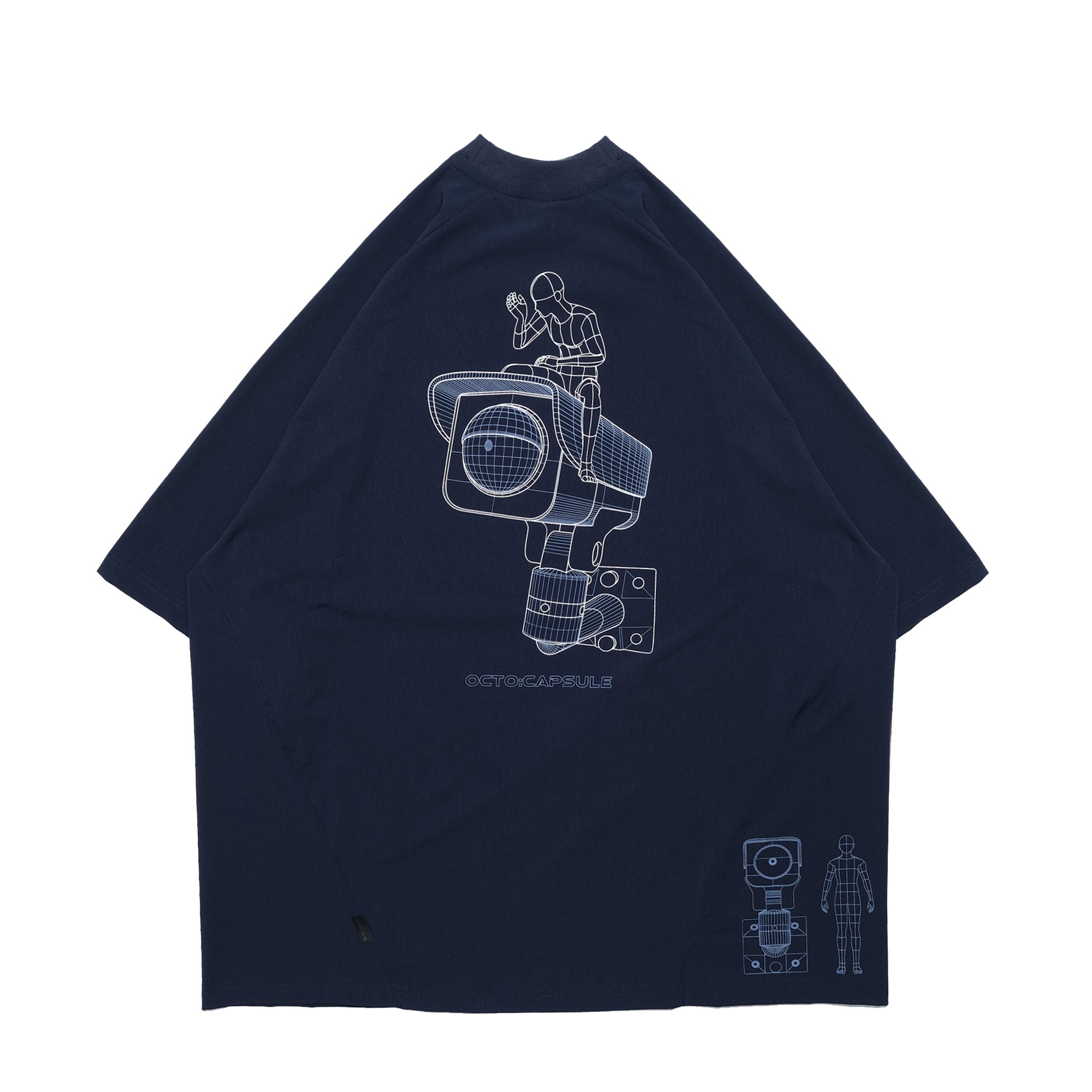 Capsule 02 / CH011 Nylon “CCTV” T-Shirt (Navy)