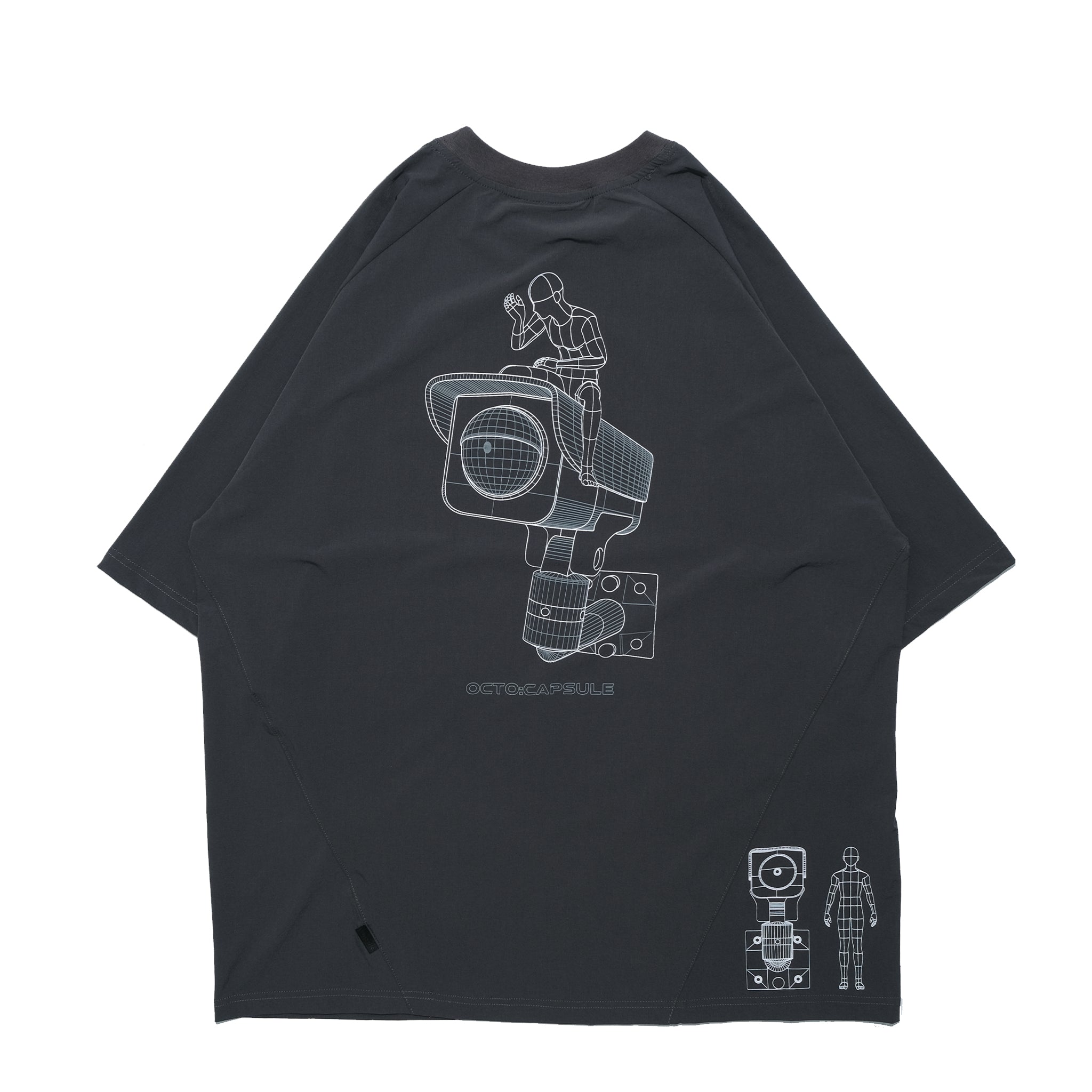 Capsule 02 / CH011 Nylon “CCTV” T-Shirt (Pewter Green)
