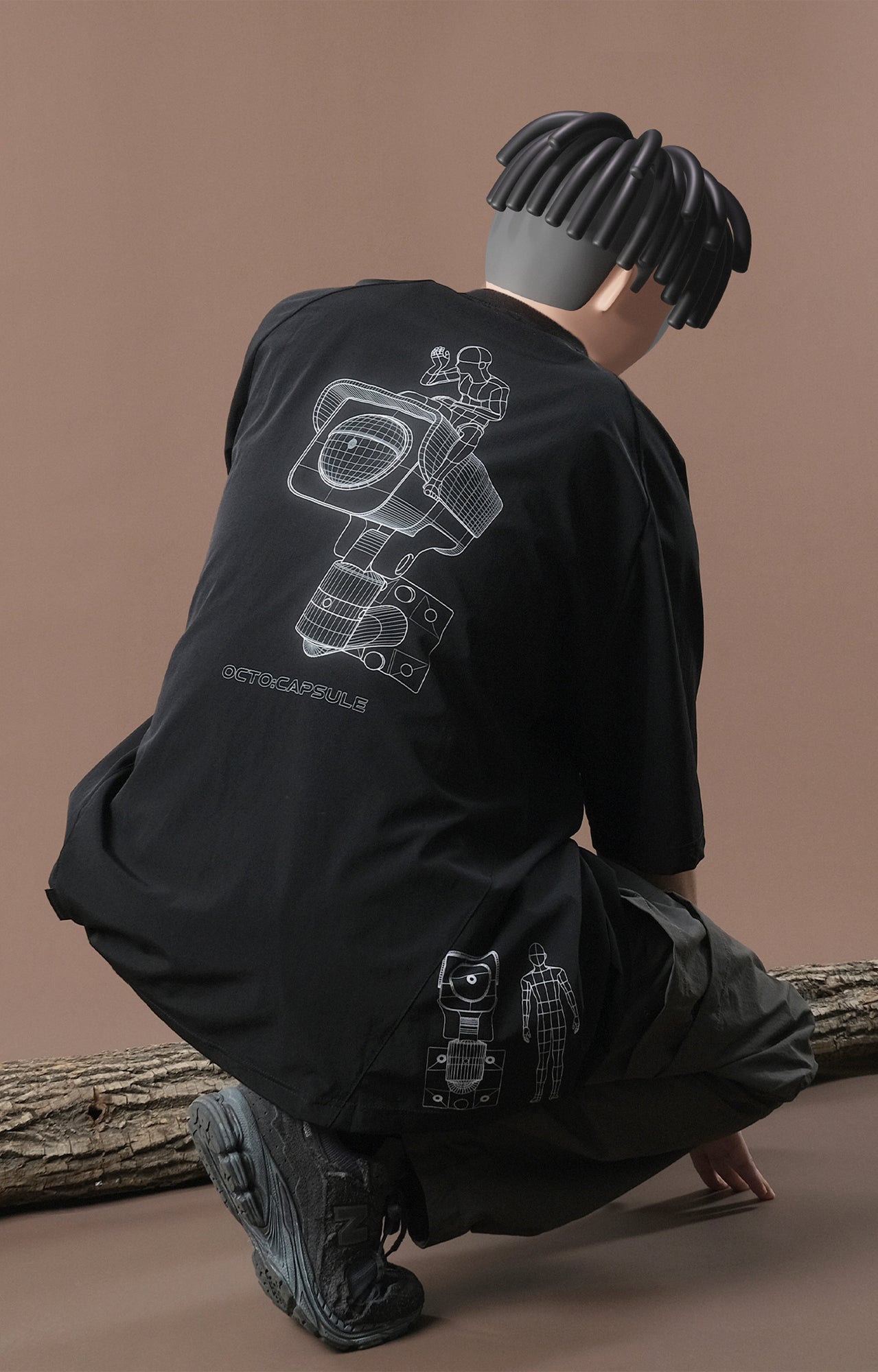 Capsule 02 / CH011 Nylon “CCTV” T-Shirt (Black)
