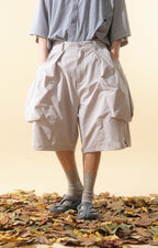 Capsule 01 / CS100 Nylon Orb Shorts (Light Grey)