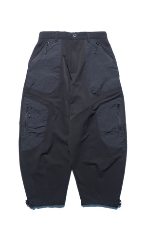 Capsule 03 / CSP-124 Adjustable Panelled Relaxed Pants  (Black)