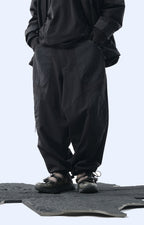 Capsule 03 / CSP-124 Adjustable Panelled Relaxed Pants  (Black)