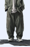 Capsule 03 / CSP-124 Adjustable Panelled Relaxed Pants  (Green)