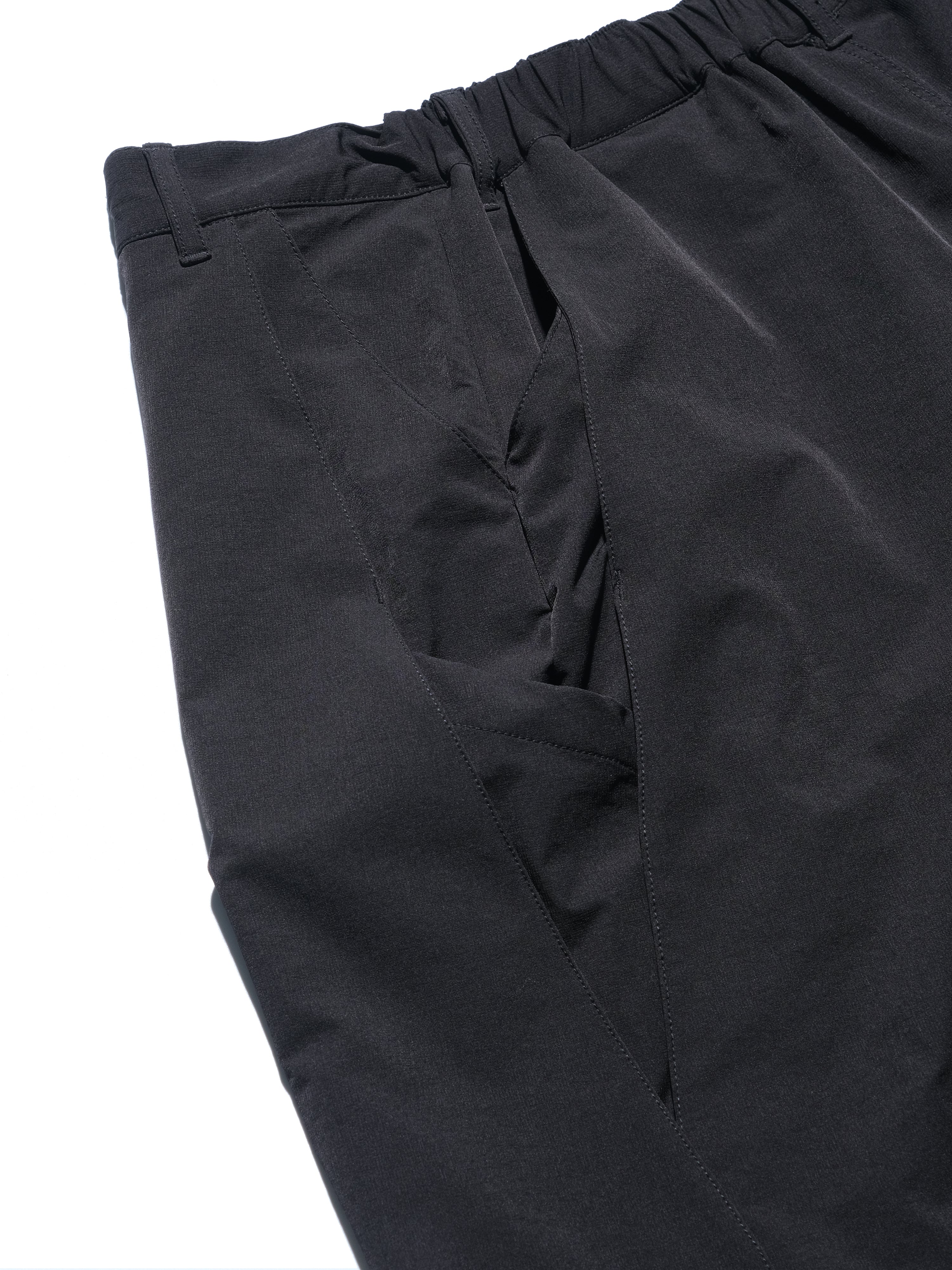 Capsule 01 / CSP-116 Hidden Pocket Adjustable Loose Pants  (Black)