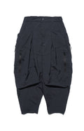 Capsule 02 / CSP-123 Quadruple Zipped Nylon Pants  (Black)