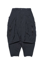 Capsule 02 / CSP-123 Quadruple Zipped Nylon Pants  (Black)