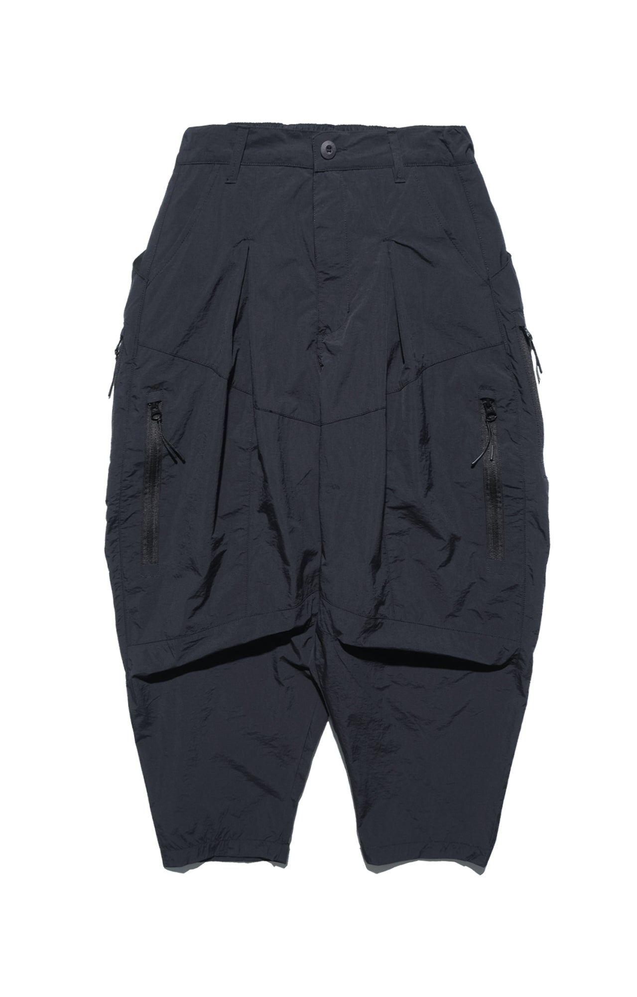 Capsule 02 / CSP-123 Quadruple Zipped Nylon Pants  (Black)