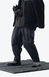 Capsule 02 / CSP-123 Quadruple Zipped Nylon Pants  (Black)