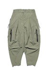 Capsule 02 / CSP-123 Quadruple Zipped Nylon Pants  (Khaki)