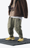 Capsule 02 / CSP-123 Quadruple Zipped Nylon Pants  (Khaki)