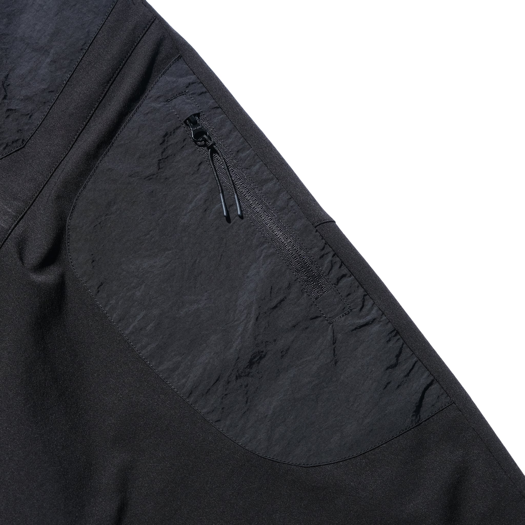 Capsule 03 / CSP-124 Adjustable Panelled Relaxed Pants  (Black)