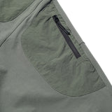 Capsule 03 / CSP-124 Adjustable Panelled Relaxed Pants  (Green)