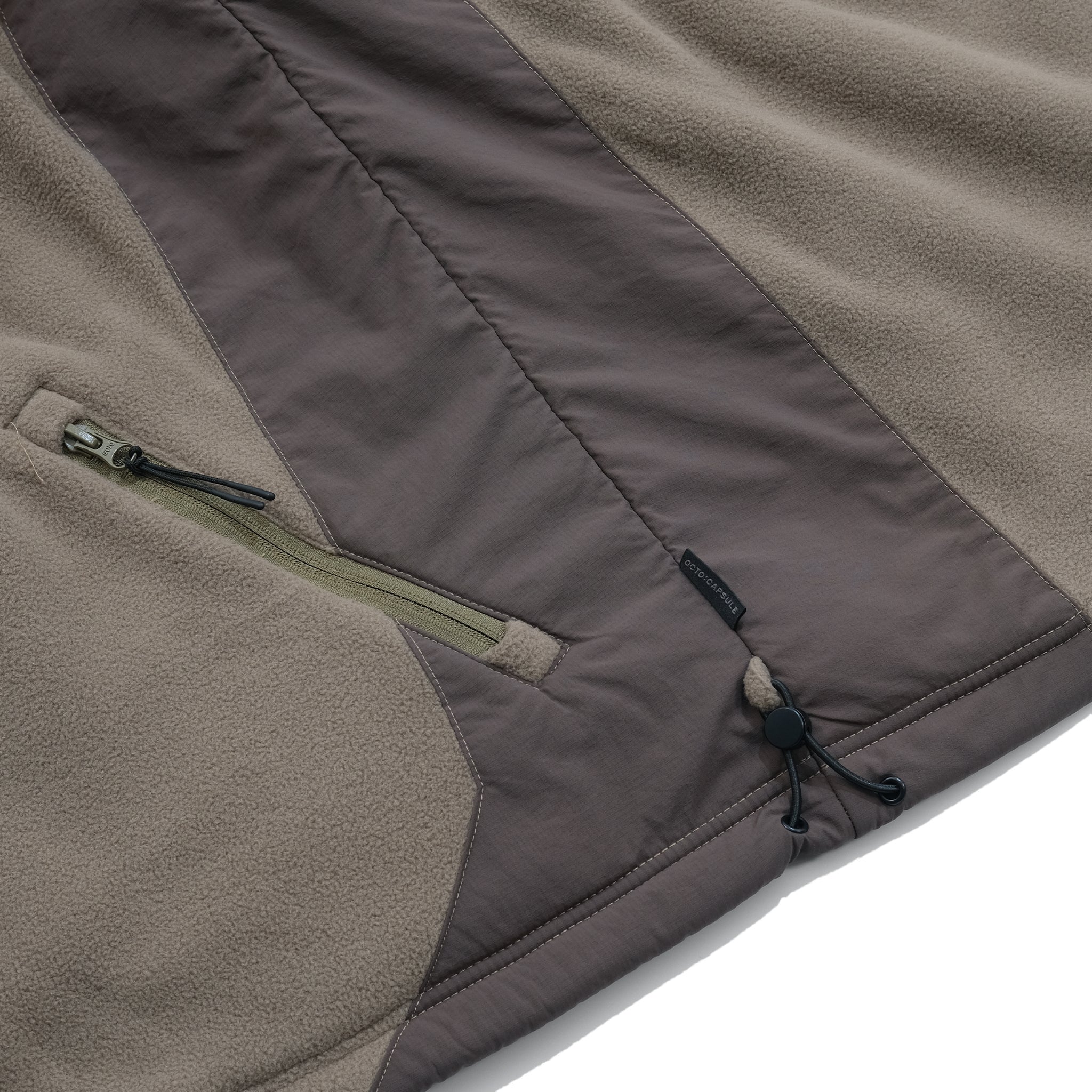 Capsule 02 / CST-112 Adjustable Fleece Hoodie  (Khaki)