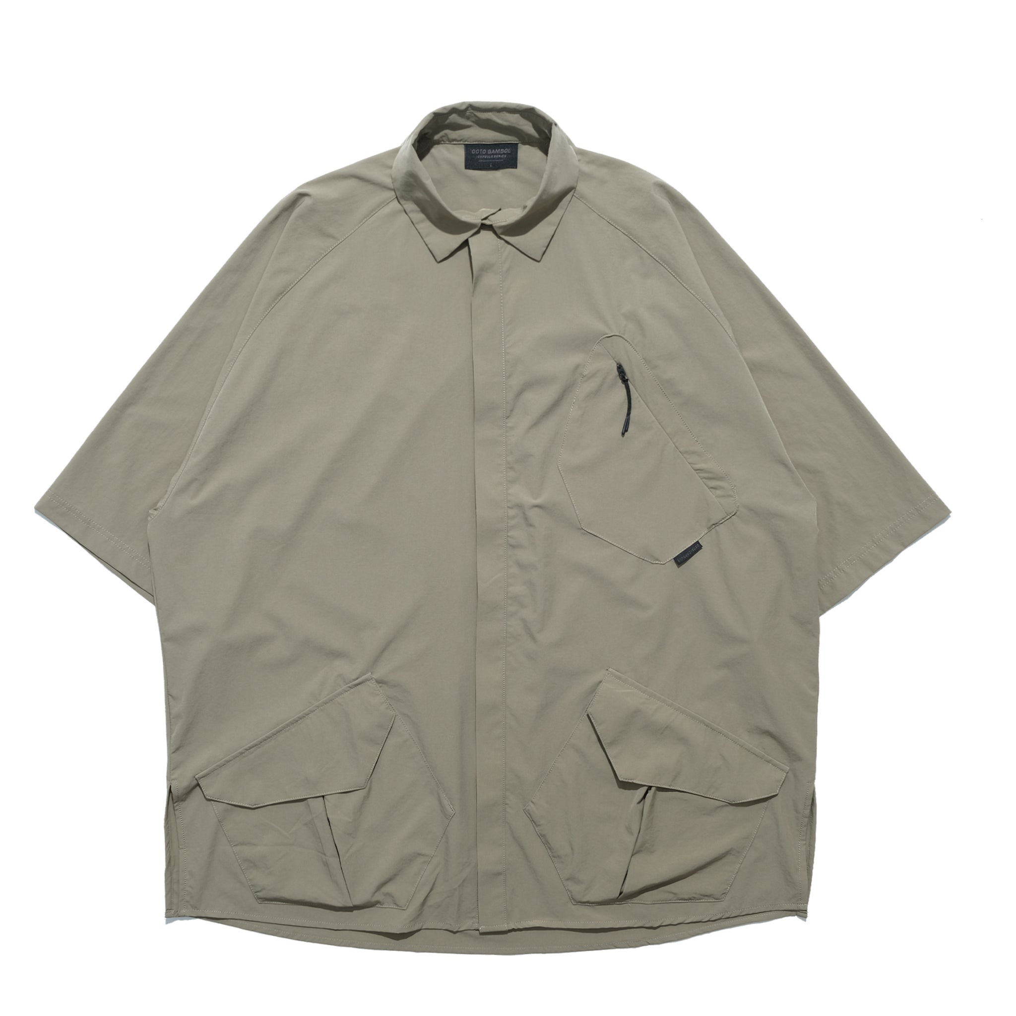 Capsule 01 /  CT010 Nylon Pocket Shirt (Khaki)