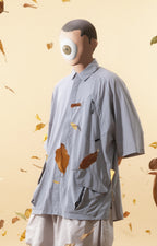 Capsule 01 /  CT010 Nylon Pocket Shirt (Blue Grey)