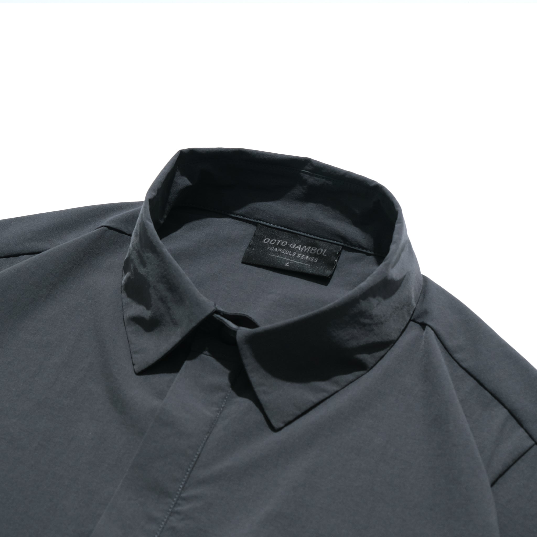Capsule 02 / CT102 Nylon Layer Pocket Shirt (Pewter Green)