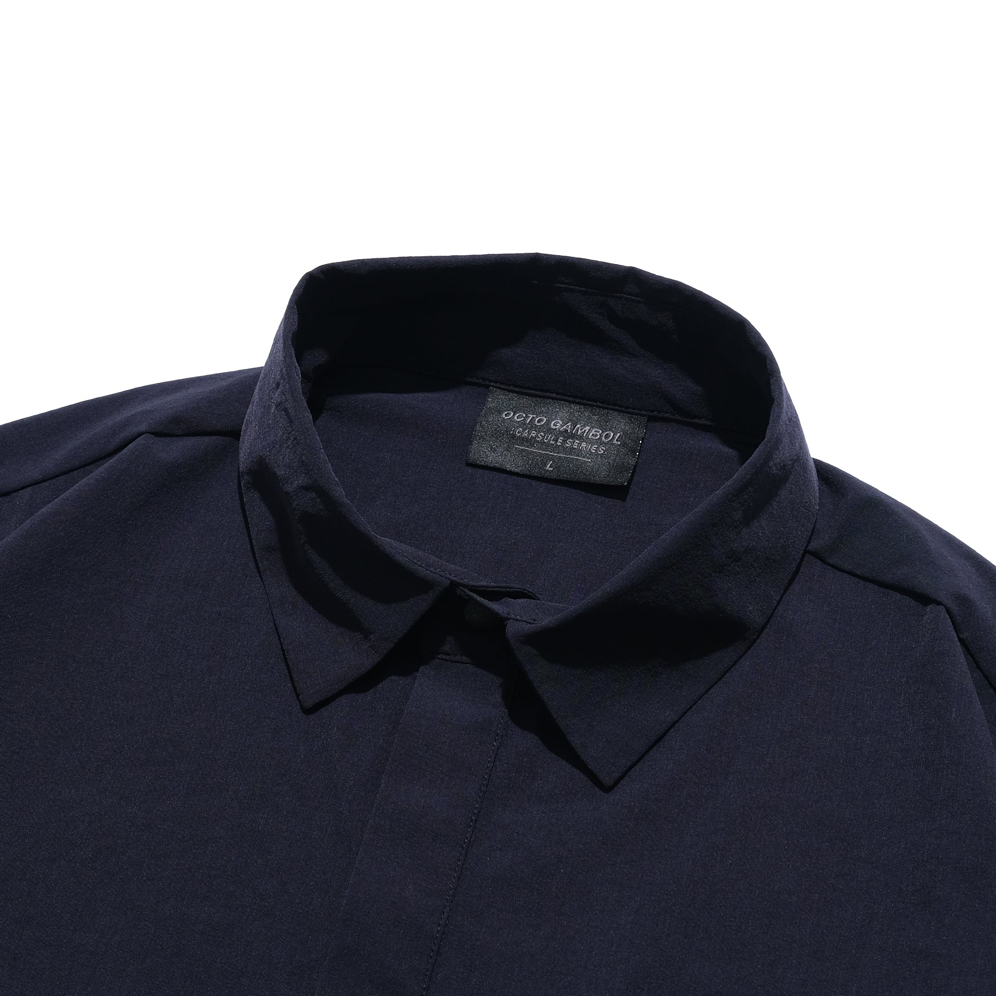 Capsule 02 / CT102 Nylon Layer Pocket Shirt (Navy)