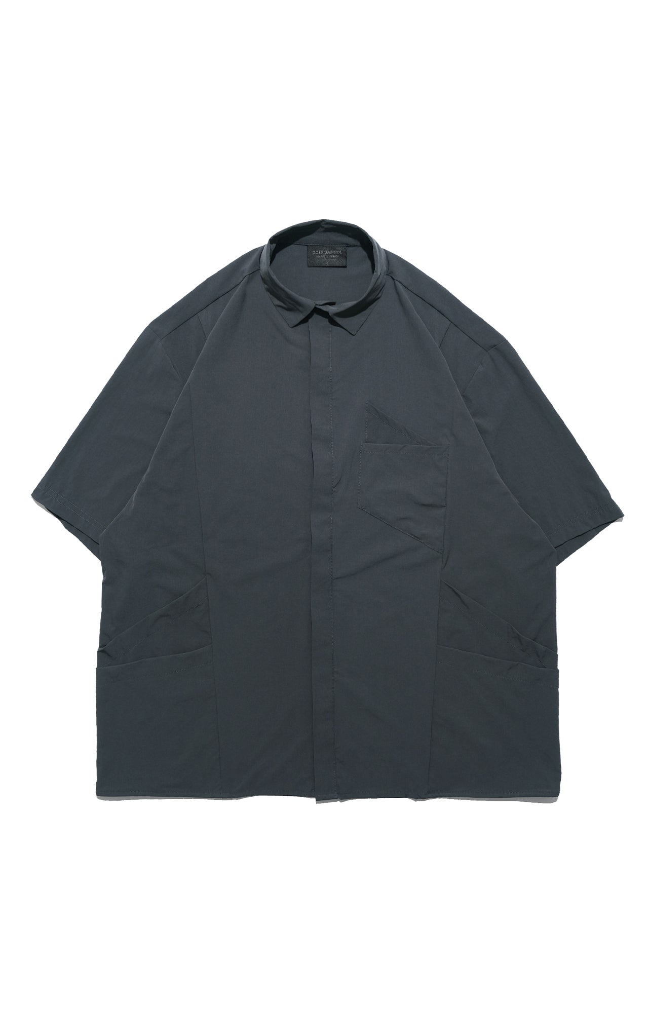 Capsule 02 / CT102 Nylon Layer Pocket Shirt (Pewter Green)