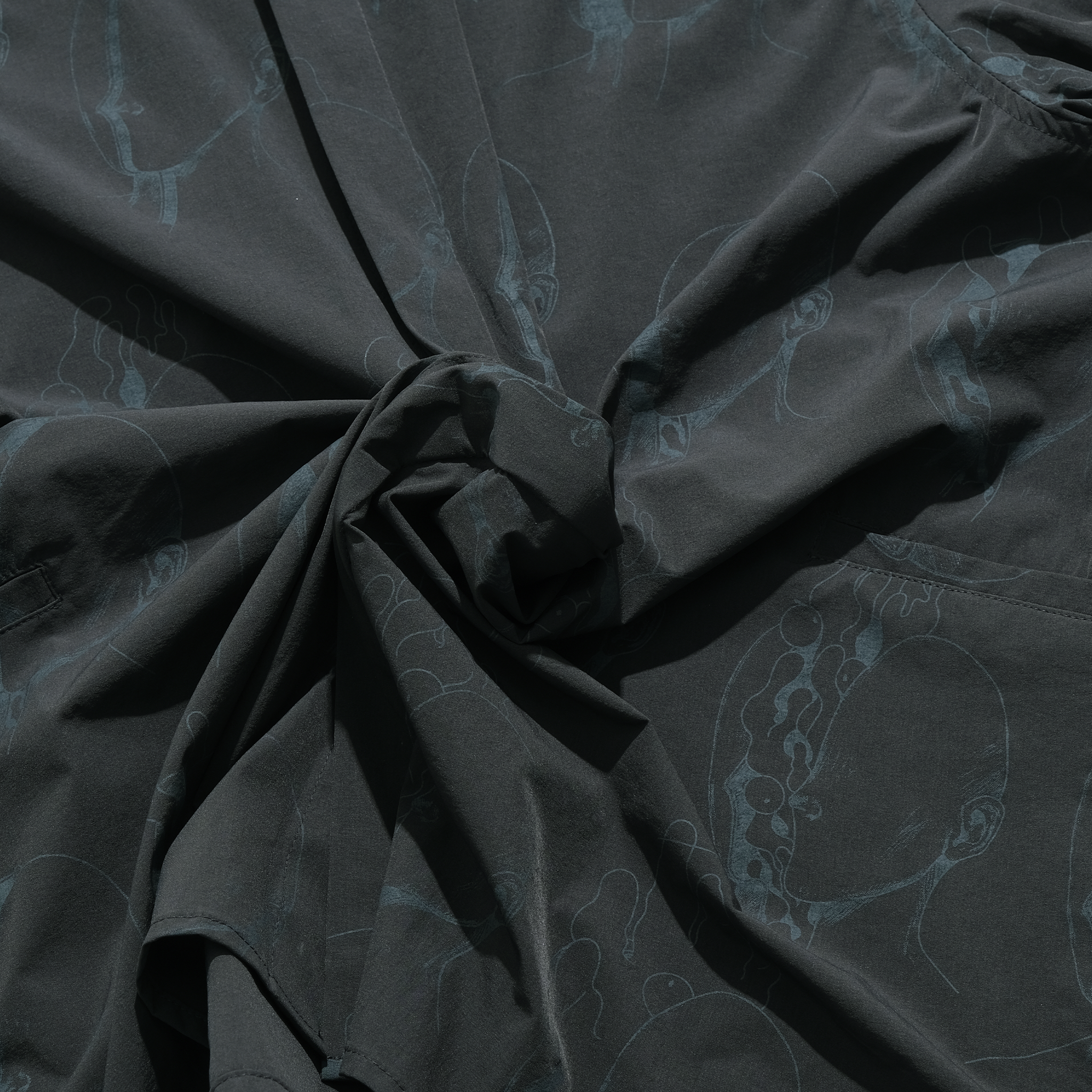Capsule 03 / CT103 Nylon “Parasyte” Shirt (Green Grey)